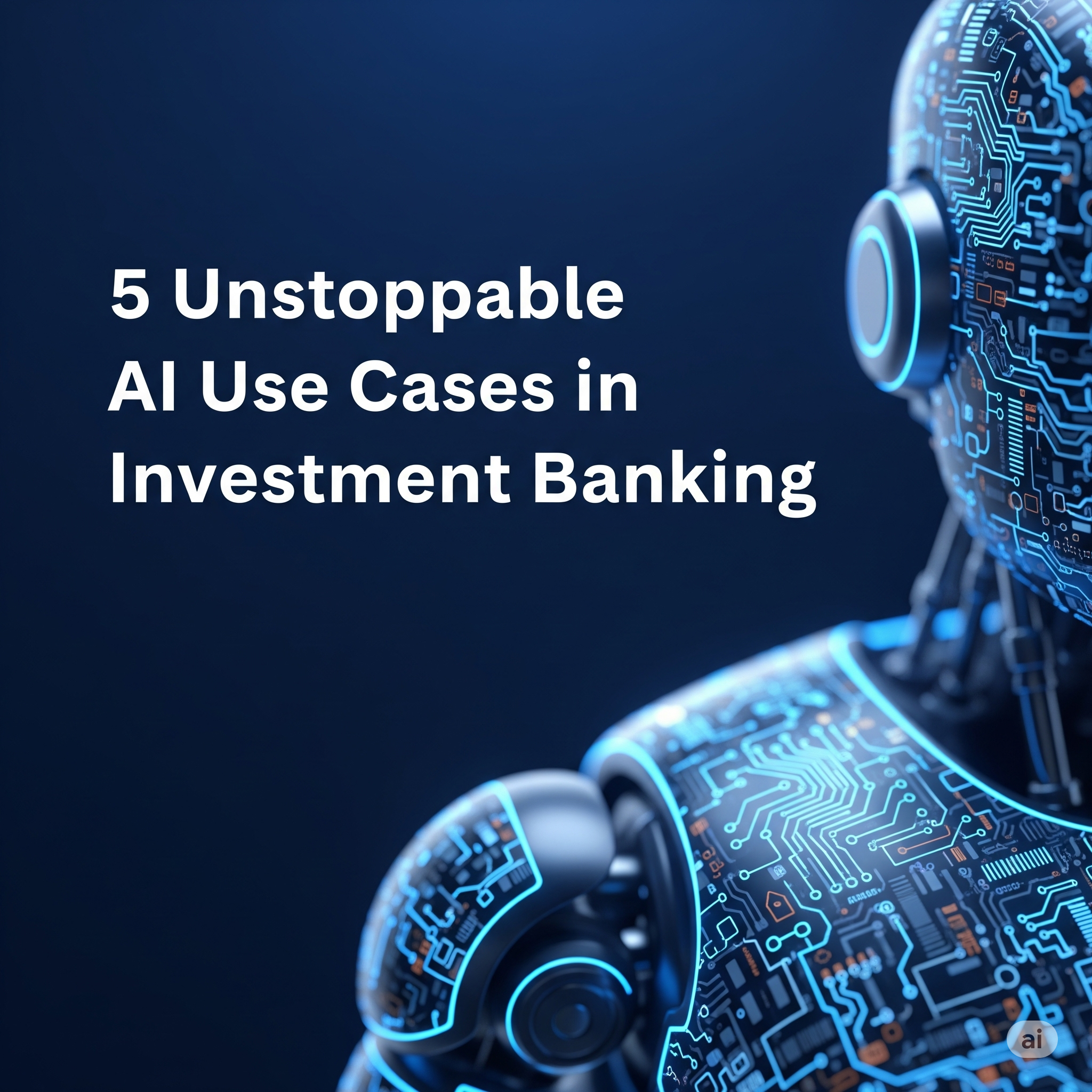 5 Unstoppable AI use cases in investment banking